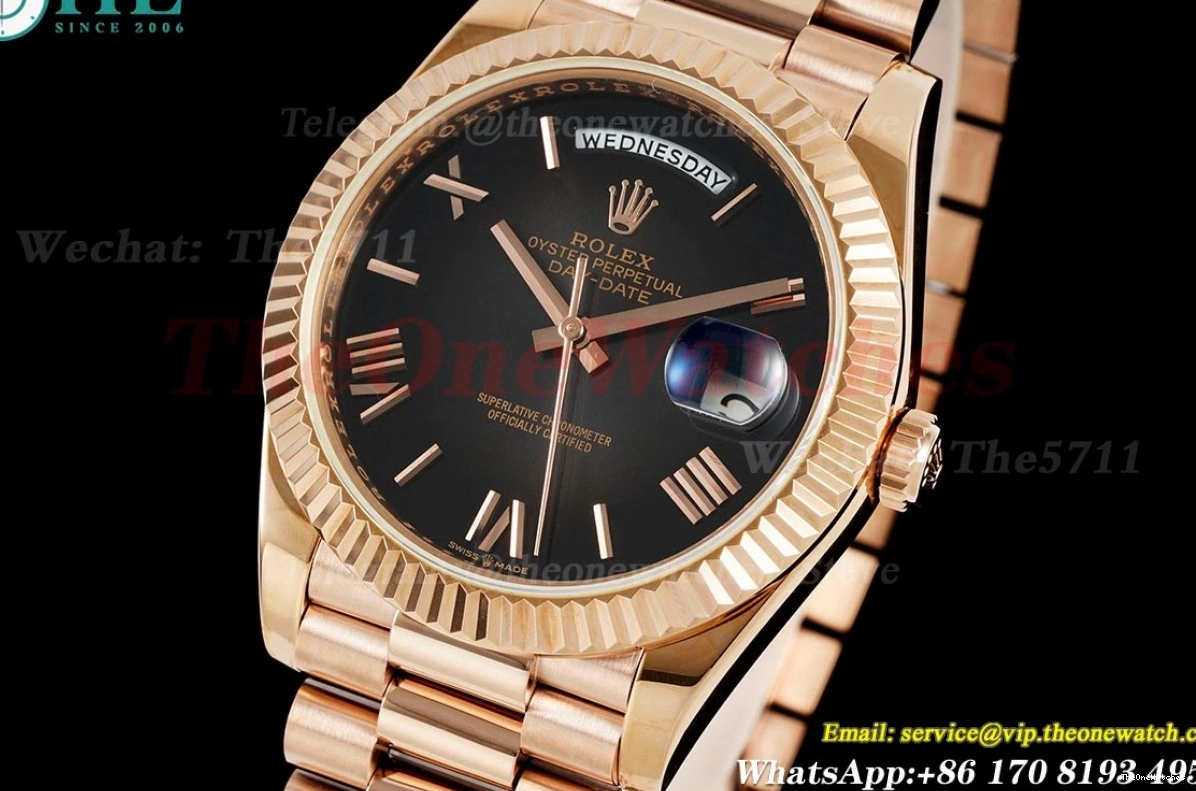 DayDate 228235 40mm VR3255(Gain Rmn RG RG KF Black Weight) 0126